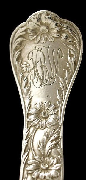 11 Art Nouveau Sterling Silver Gorham Marguerite 1901 Place Spoons 6 3/4"