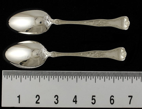 11 Art Nouveau Sterling Silver Gorham Marguerite 1901 Place Spoons 6 3/4"