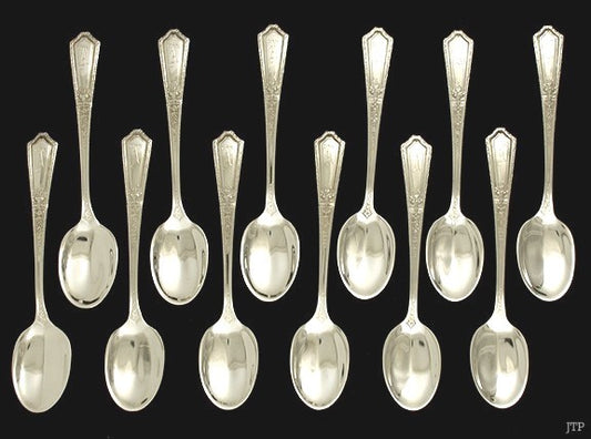 12 Towle D’Orleans Sterling Silver Chocolate Spoons