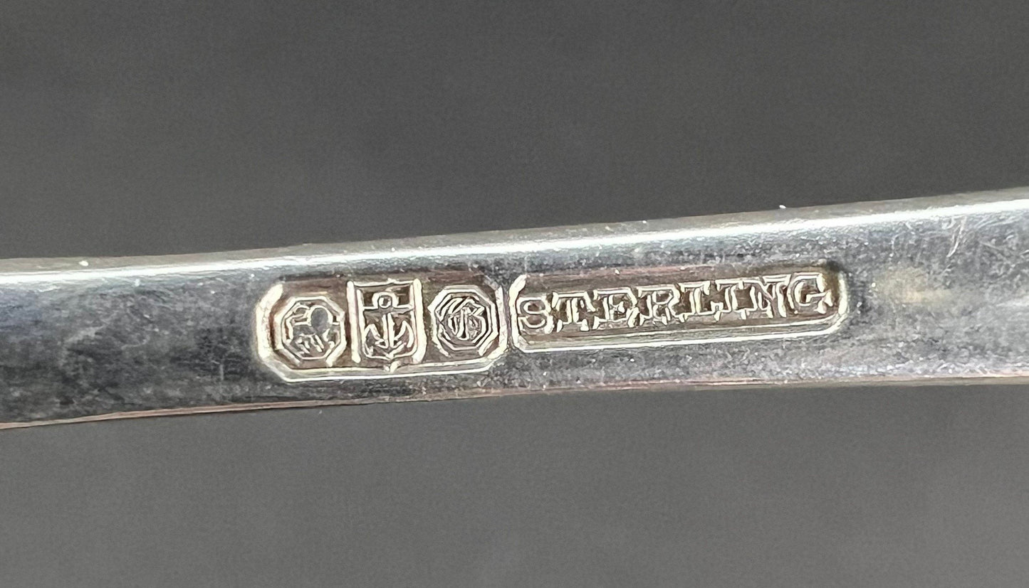 Rare Set 11 Gorham Sterling Silver Hamilton Engraved Demitasse Coffee Spoons