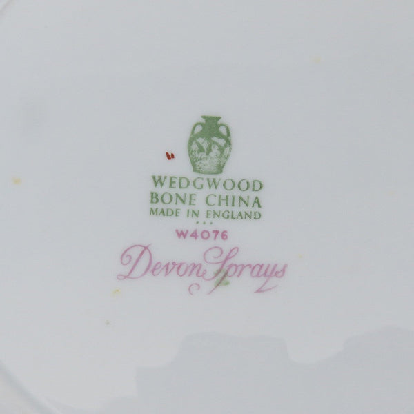 11 Wedgwood Devon Sprays Bone China Porcelain Salad Luncheon Plates 9"