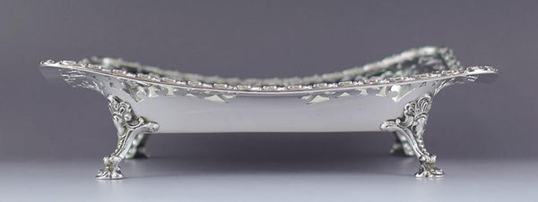 Antique c1900 Art Nouveau Frankfield Sterling Silver Pierced Bowl Dish