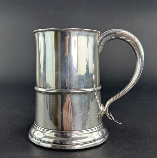 Handsome Old Sheffield Fused Silver Plate c1780s-1820s Tankard Mug Stein