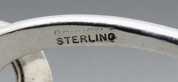 Rare Modernist Alfred Karram Sterling Silver MCM Spring Bangle Bracelet