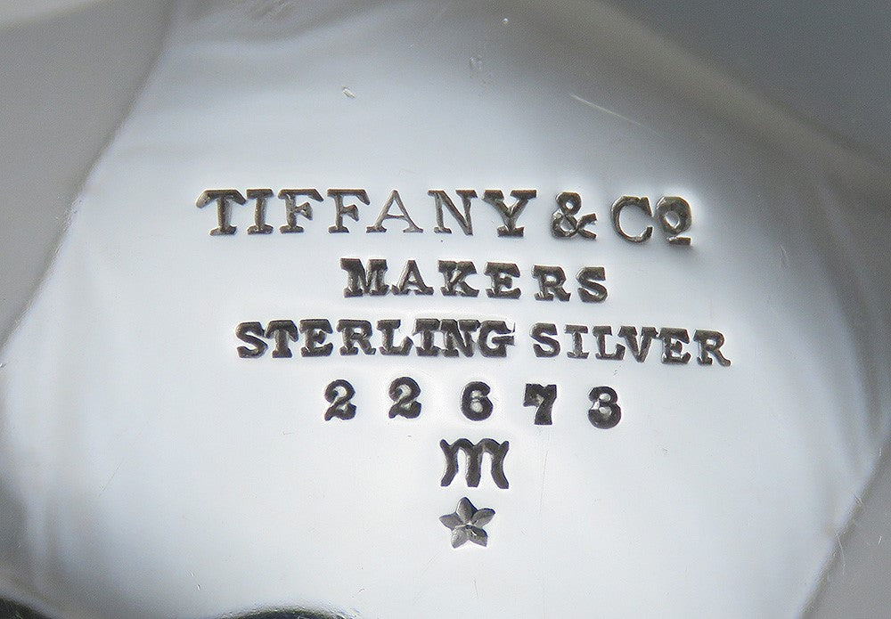 Antique c1920 Tiffany & Co Sterling Silver Ruffled Lobed Fruit Bowl or Dish