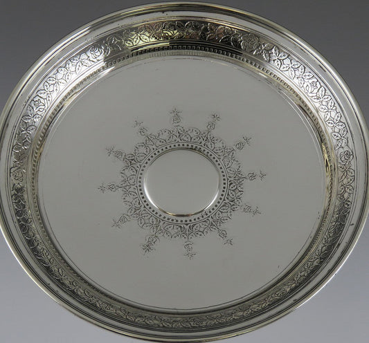 Antique Victorian Style Tiffany & Co Sterling Silver Tazza Compote Pedestal Dish