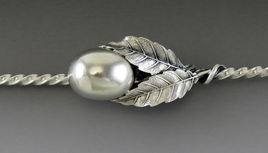 Antique 1880s Aesthetic Movement Sterling Silver Gorham Olive Serving Fork/Spoon