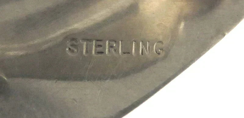 Colorful Pair Native American Sterling Silver Gemstone Inlay Mosaic Earrings