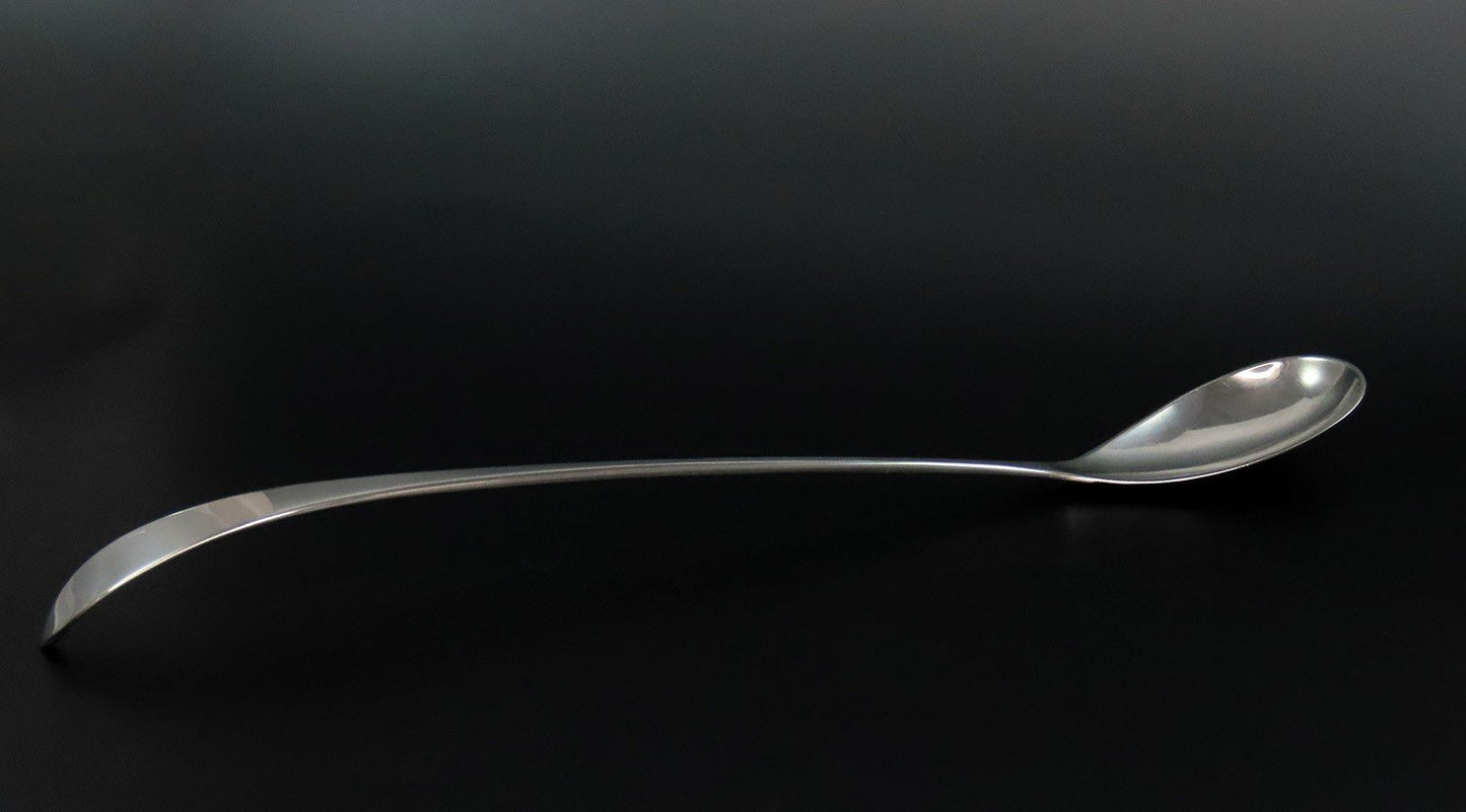 Wonderful Arthur Stone Sterling Silver Long Handle Serving Spoon Pointed End 12"