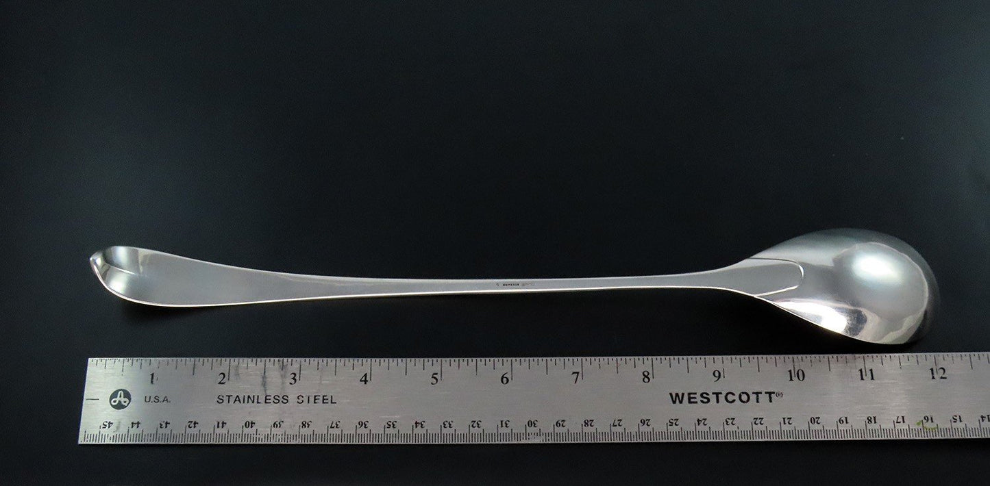 Wonderful Arthur Stone Sterling Silver Long Handle Serving Spoon Pointed End 12"