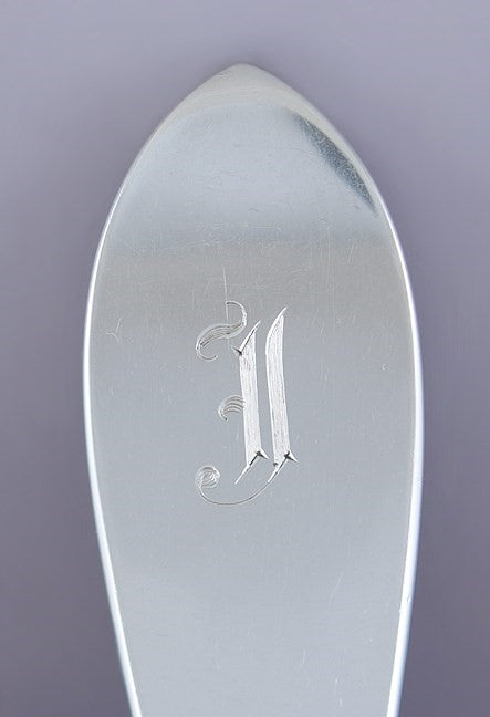 Fine Arthur Stone Sterling Silver Casserole Serving Spoon / Scoop F Mono