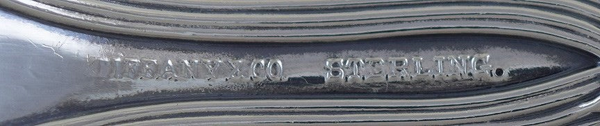 Fine Tiffany & Co Sterling Silver Strawberry Pattern Large Serving Spoon / Scoop