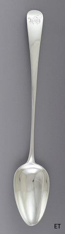 1801 English Georgian Sterling Silver Serving Spoon Peter Ann & William Bateman