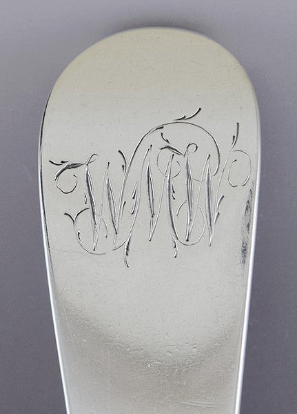 1801 English Georgian Sterling Silver Serving Spoon Peter Ann & William Bateman