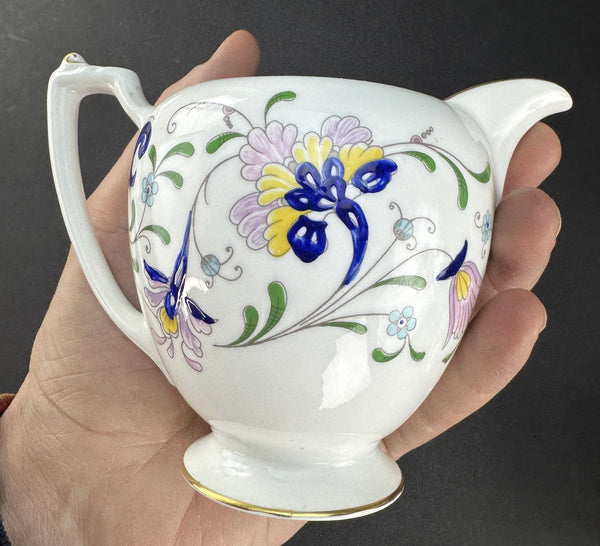 Coalport Pageant Pattern Porcelain Sugar and Creamer Set