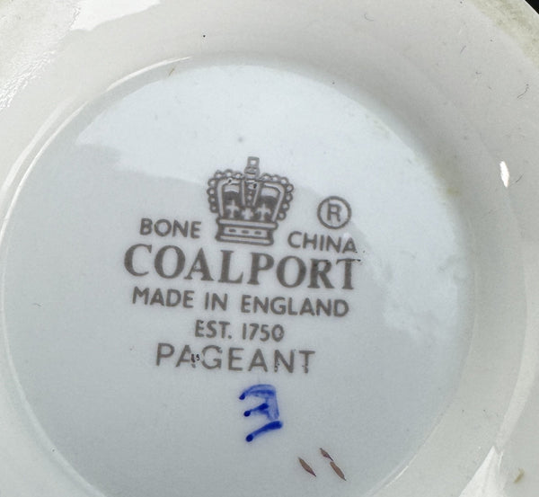 Coalport Pageant Pattern Porcelain Sugar and Creamer Set