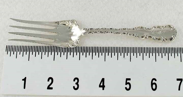 Antique Sterling Silver Whiting Louis XV 1891 Chipped Beef Serving Fork