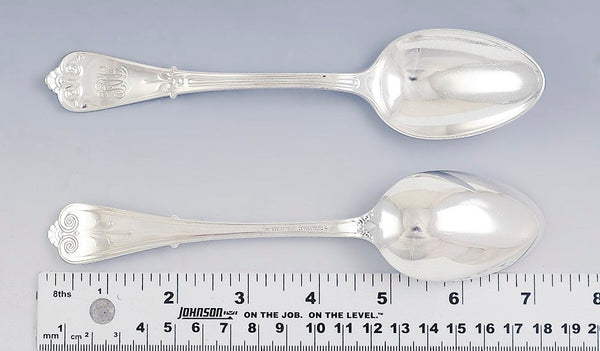 5 Tiffany & Co Beekman Sterling Silver Oval Soup Place Spoons