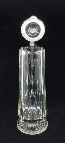 Impressive c1880s German Cut Glass Crystal Pewter Lid 1.5L Andvari Gnome Stein