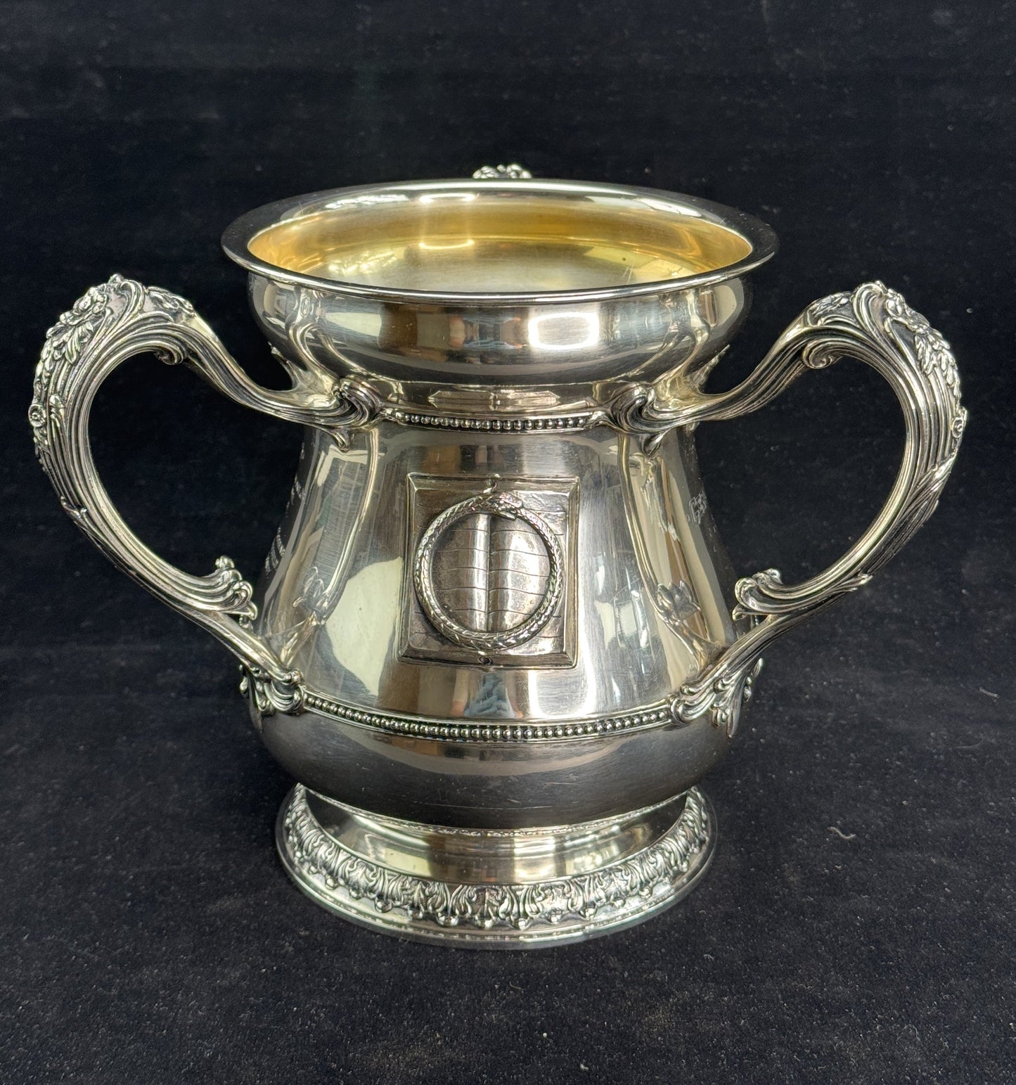 Antique Gorham Sterling Silver Yale Trophy Cup Book and Snake Society