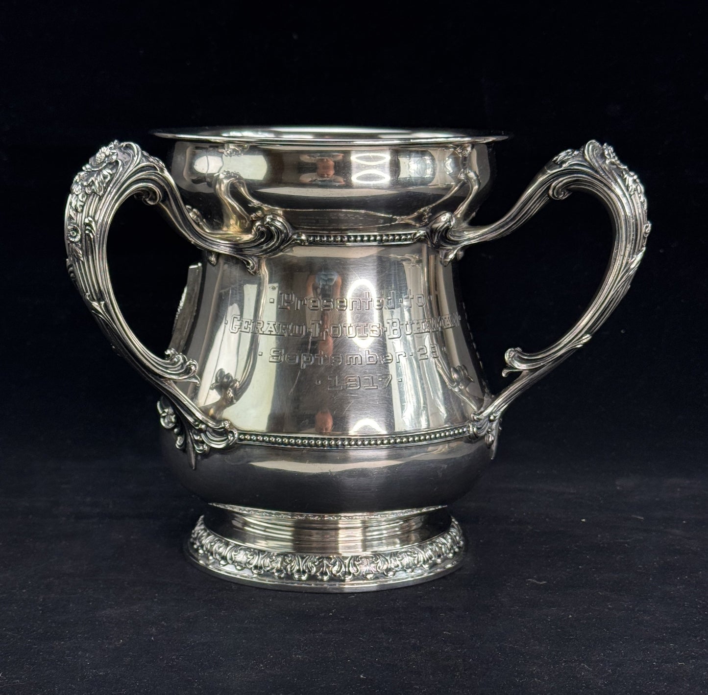 Antique Gorham Sterling Silver Yale Trophy Cup Book and Snake Society