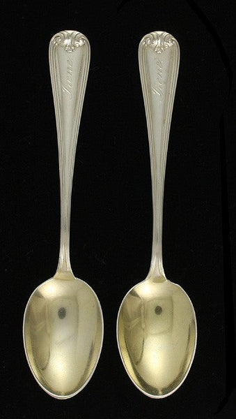 Fine set 11 Durgin New Standish Sterling Silver Demitasse Spoons "Irene"