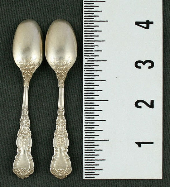 9 Antique Gorham Imperial Chrysanthemum 1894 Sterling Silver Demitasse Spoons