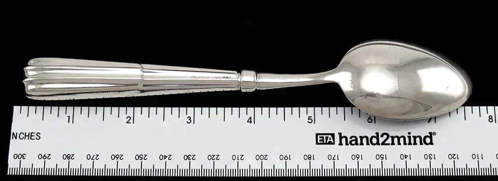 Calegaro Italy Monte Napoleone Buccellati Design Sterling Silver Spoon 7 1/2”