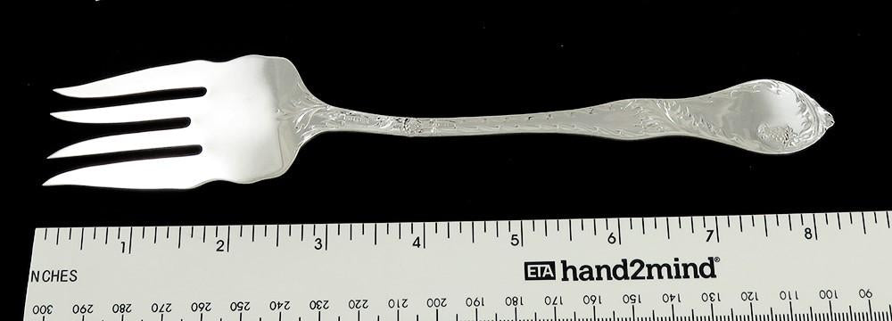 Antique Blackinton Thistle 1901 Sterling Silver Long Serving Fork NO MONO 8 1/4"