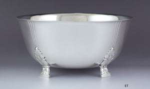 Vintage Deco Style 1947-1956 Beautiful Tiffany & Co Sterling Silver Footed Bowl