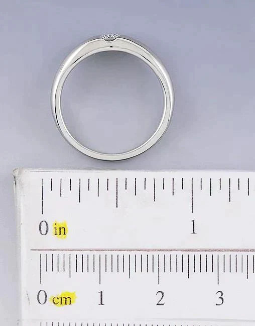 Designer Tiffany & Co Platinum Diamond Peretti Curved Band Ring
