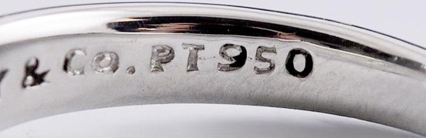 Designer Tiffany & Co Platinum Diamond Peretti Curved Band Ring