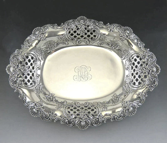 Antique c1895 Art Nouveau Tiffany & Co Sterling Silver Serving/Centerpiece Bowl
