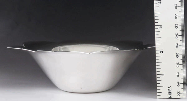 Vintage 1950s Tiffany & Co Sterling Silver 7 Petal Flower Form Bowl or Dish 7"