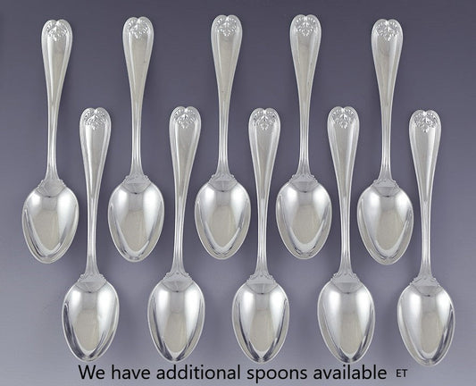2 Tiffany & Co Sterling Silver Colonial Serving / Table Spoons 8 3/8" NO MONO