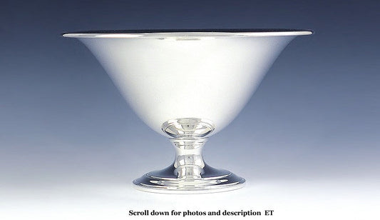 Antique c1921 Tiffany & Co Sterling Silver Footed Pedestal Bowl/Dish 6 1/2"