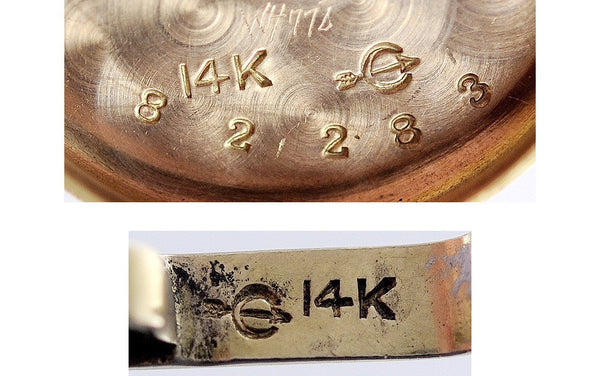 Tiffany 14k Gold Lady's Watch c1949 W/Original Bill Of Sale Cresarrow Case