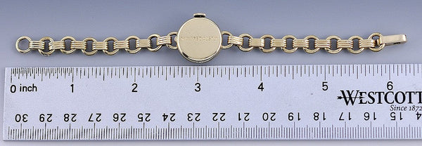 Tiffany 14k Gold Lady's Watch c1949 W/Original Bill Of Sale Cresarrow Case