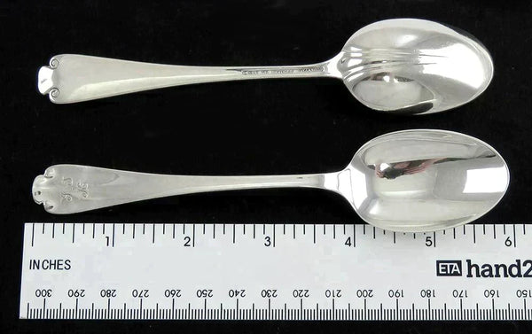 8 Vintage Tiffany & Co Flemish Sterling Silver Teaspoons