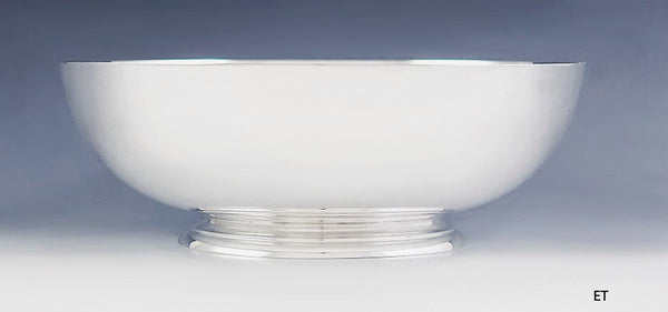 Vintage 1950s Large Tiffany & Co Sterling Silver Centerpiece Fruit Bowl 8 1/2"