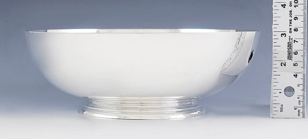 Vintage 1950s Large Tiffany & Co Sterling Silver Centerpiece Fruit Bowl 8 1/2"