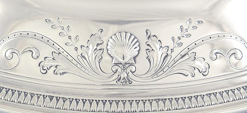 Antique 1915 Tiffany Sterling Silver Centerpiece Bowl Planter Flower Frog 13.25"