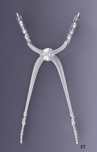 Fine Pair Georg Jensen Sterling Silver Acorn Sugar Nips / Small Tongs