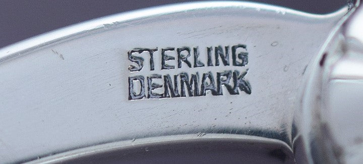 Fine Pair Georg Jensen Sterling Silver Acorn Sugar Nips / Small Tongs