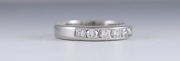 Gorgeous Platinum and Diamond Anniversary Band Ring High Quality