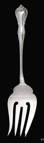 Vintage Reed & Barton Rose Cascade Sterling Silver Meat Serving Fork 8.5"