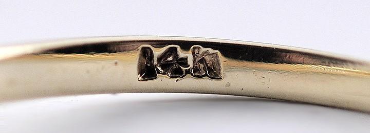 Classy c1930s 14k Gold Diamond Art Deco Solitaire Engagement Ring Size 6.5