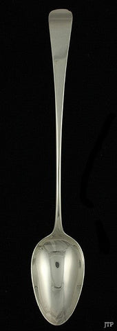 Antique 1787 English Sterling Silver Platter Stuffing Serving Spoon 11 3/4"