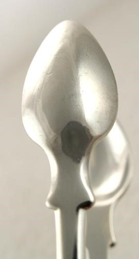 Quality 1812 Antique English Georgian Sterling Silver Fiddle Sugar Tongs