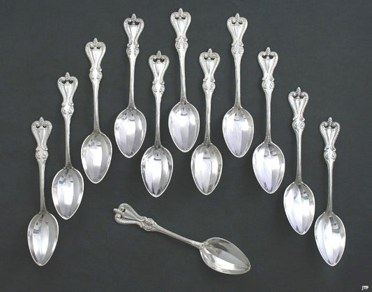 12 Towle Old Colonial Pattern Teaspoons Sterling Silver